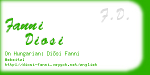 fanni diosi business card